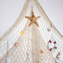 1pc Nature Fish Net Wall Decoration, Ocean Themed Wall Hangings Fishing Net Party Decor For Pirate Party,Wedding,Photographing Decoration Room Decor Bedroom Decor Home Decor