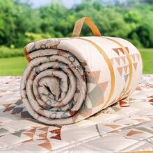 1 件装户外野餐毯，可折叠网格野餐垫，适用于沙滩、露营、草坪、公园等场所。 - 彩色 - 查看 8