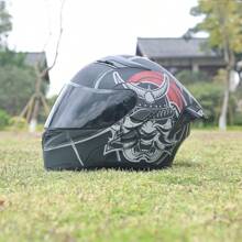 Orz 169B-Motorcycle Helmet, Men's And Women's Flip Face Helmet, Dual Mirror Motorcycle Helmet, Four Season Color Tail Wing