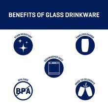 6ss6 Ellendale Vasos De Vidrio, 16 Onzas, Juego De 8 - 1 - View 5