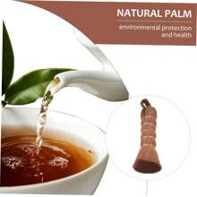 1pc, Natural Palm Cleaning Brush, Dish Brush, Pot Brush, Can Be Used In The Kitchen Without Damaging The Non-Stick Coating Of The Pot, With Soft Hair For Household Cleaning Brush, Cleaning Supplies, Cleaning Tool Handcrafted Brown-Haired Purple Bamboo-Handled Tea Brush, Tea Set Accessory, Brush Person Kitchen Brush With Ergonomic Handle Multipurpose Dish Brush For Removal Compact Design For Dishes Bowls Tea Brush Supplies