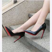 Sexy Pointed Toe 12cm Stiletto High Heels Women's Shoes - Black - View 2