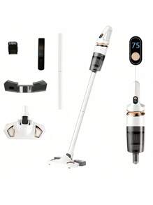 Kabelloser Staubsauger, Hochleistungsstaubsauger, geeignet für Zuhause, 600ml Staubbehälter, Akku-Staubsauger ohne Kabel, geeignet für Hartholzböden, Teppiche und Tierhaare. Kategorie: Nass- und Trockensauger, Akkukapazität: 2000mAh