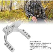 Fishing Slingshot, Stainless Steel Front Bow Door DIY Hunting Slingshot Front Bow Gate Slingshot Catapult Accessories For Outdoor Sports - White - View 2