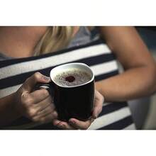 Amuse Professional Porcelain Bistro Daily Mugs Set Of 6 14 Oz Classic Black - classicblack - View 4