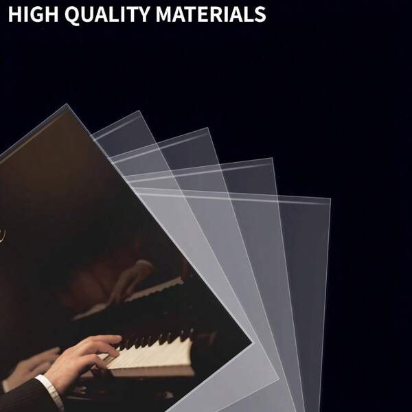 50pcs 12-Inch Vinyl Record Sleeves- Clear Gatefold LP Covers