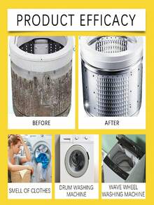 Washing Machine Cleaner, Daily Household Care Cleaning Maintenance, Washing Machine Drum Stain Remover & Descaler, Fresh Odor Removal, Non-Corrosive To Metal & Plastic, Non-Phosphate, Non-Damaging To Washing Machine & Clothes, 99.9% Disinfection Rate, Truly Caring For Family Health, Eliminating Bacteria And Mold - Multicolor - View 7