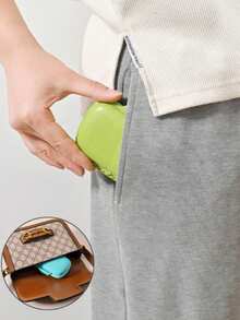 Customized Text/LOGO Portable 8 Grids Sealed Medicine Box, Dust-Proof Moisture-Proof Pill Organizer