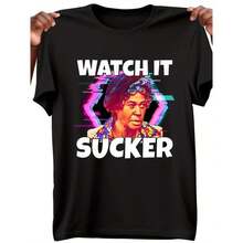Watch It Sucka T-Shirt - Sanford & Son Funny TV Humor Graphic Tee For Men - Black - View 2