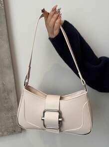 Bolso bandolera, bolso de estilo vintage tipo baguette, práctico para uso diario, puede sostener cartera y teléfono, ligero y conveniente