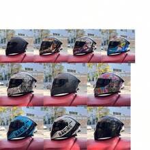 Nowy kask motocyklowy LVS dla mężczyzn i kobiet, kask integralny z podwójnym wizjerem, kask dla par, projekt na każdą porę roku