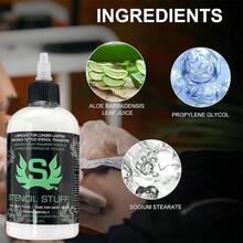 Tattoo Transfer Paste - Tattoo Transfer Cream - Tattoo Template Transfer Gel Solution, Professional Tattoo Template Gel, Template Magic Cream, Suitable For Transfer Paper Machine Templates, Clear And Long-Lasting - Multicolor - View 4