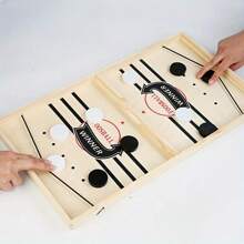 Plateau de jeu de dames en bois en forme de balle - Convient aux adolescents avec des mouvements de tir rapides, développant la coordination main-œil et les capacités motrices, parfait pour les cadeaux de Noël et de Pâques