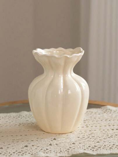 Pc Of Ceramic Vase Retro Elegante It's Flower Arrangement In The Living Room, Moderne ative Piece Dried Flowers, An Ornament Meubel Table. It Can Be Holding Fresh Flowers Water Or Inserting Plastic Artificial Serving As ation Coffee Tables, Desks Room At Home.Room ation, Home ation. Glass view 8