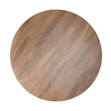 Lexington 42" Round Wood Pedestal Base Dining Table, White - Oak - View 4