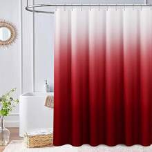 Black And White Shower Curtain, Black Ombre Geometric Men Bath Curtains For Bathroom, Masculine Shower Curtain, Durable And Machine Washable, 72 X 72 Inches, Black White And Gray - Burgundy Gradient - 查看 6