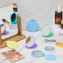 18 Pieces Compact Mirrors Bulk Gifts Mini Vintage Pocket Mirrors For Purse Small Portable Folding Round Makeup Stuffs For Travel Daily Use Party Favors Women Macaron Colors Great Selection - 馬卡龍顏色 - 查看 5