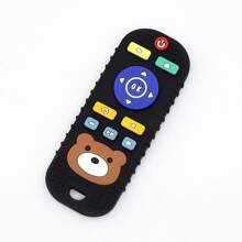 Upgraded Silicone Cartoon Remote Control Teether Toy, Silicone Small Bear Chew Toy, Anti-Bite Pacifier