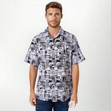 Men Shirts - Black and White - View 2