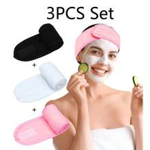 1pc Women Simple Headband With Magic Paste, Adjustable Size, Solid Color, Suitable For Makeup, Face Wash, Yoga, Sports, Spa And Bathroom,Gym,Hair Accessories,Turban Headband, Hairband Fall Winter Hair Band For Vacation Outfits Woman Elegant Scarf