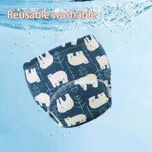 6 piezas de pantalones de entrenamiento para bebé con estampado de animales lindos - Textura suave, adecuado para todas las estaciones, ajuste regular, apto para entrenamiento de ir al baño, diseño de estampado alegre, ajuste cómodo para actividades al aire libre y ropa de dormir para niños y niñas