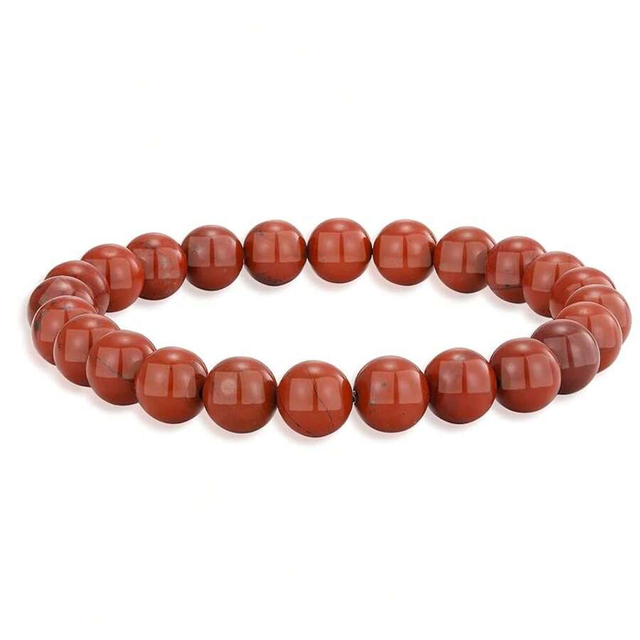 Vibe Green Jade Bracelet - Healing Wealth Bracelet - Jade Beaded Bracelet Women Men - Bring Good Luck Prosperity And Emotional Balance - Adjustable Size - 碧玉 - 查看 1