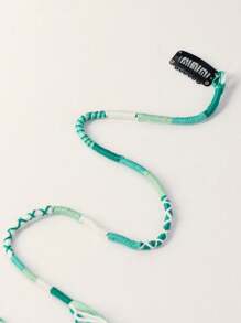 1 pieza Clip para el cabello de mujer con cadena, Lazo para el cabello trenzado de colores, Trenza de cuerda de colores hecha a mano, Accesorios para el cabello de mujer, Decoración para el cabello de playa de verano, Diadema con clip de cabello colorido, Reutilizable, Diademas para mujeres, Reutilizable, Accesorios de Halloween