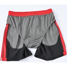 Shorts de baño para hombres de secado rápido con bolsillos con cremallera y forro de malla - Dk3108 Negro - Ver 4