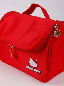 Sanrio 1 Piece Pack Sanrio Hello Kitty Cute Portable Travel Large Capacity Makeup Bag, Toiletry Bag, Skincare Storage Bag, Multifunctional Storage Bag, New Year Gift, Birthday Gift Makeup Travel Toiletry Organizer Essentials Gifts Storage Zipper Accessories Nail Bags, Makeup Bag, Storage, Makeup Bags, Toiletry Bag, Desk Organiser