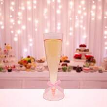 25/10/5 pièces Tasse haute de 155ml, en matière plastique, réutilisable, convient pour les boissons froides, les boissons chaudes, les desserts, les jus, le thé noir, etc. Convient pour les mariages, les anniversaires, la Saint-Valentin, Halloween, Noël et toutes sortes d'événements festifs