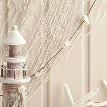 1pc Nature Fish Net Wall Decoration, Ocean Themed Wall Hangings Fishing Net Party Decor For Pirate Party,Wedding,Photographing Decoration Room Decor Bedroom Decor Home Decor