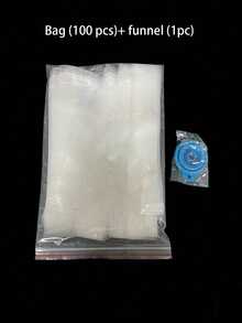 50Pcs-Long Ice Cream Bags For Vegetable/Juice, Puree, Ice Cream, Fruit Ice, Storage Bags That Can Be Sealed At Cold Temperatures, DIY Ice Cream Bags And Food Packaging Bags Gift Bags For Parties Kitchen, Disposable Lollipop Ice Bags  Crushed Ice Ice Bags Self-Sealing Transparent Lollipop Ice Bags - Transparent - View 15