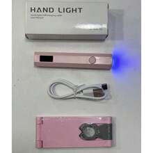 Convenient Handheld Nail Dryer Lamp UV/LED Nail Curing All Gel Polish Nail Art Tool Type-C Rechargeabl Quick Dry Nail Lamp,3-In-1 Set Including Bracket, Nail Lamp, And Data Cable, A Small Gift That Can Be Given As A Gift, Affordable And Good Value For Money
