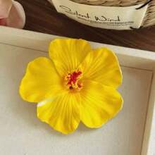 Pinzas para el cabello con flores hawaianas, pinzas para el cabello con flor de ciruelo de espuma, decoraciones de fiesta hawaiana, ropa para playa y piscina, artículos para fiesta hawaiana, accesorios para novia y boda