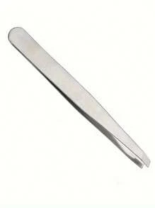 1 pieza Pinza de cejas de acero inoxidable - Ideal para la eliminación del vello facial, vello encarnado y astillas, herramienta depilatoria, apta para hombres y mujeres, estilo aleatorio
