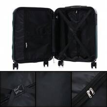 Vali ABS Cabin 55x40x20cm (44L) - Vali du lịch nhẹ nhỏ 20 inch - Xanh ngọc lam/Bạc/Xanh nước biển/Vàng/Vàng hồng/Đỏ/Tím/Đen/Xanh bạc hà/Xanh lá cây - Màu xanh lá cây đậm - Xem 6