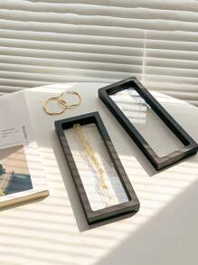 Acrylic 3D Floating Display Storage Box - Acrylic Jewelry Storage Box With Elastic Film, For Necklaces, Bracelets, Rings, Coins, Earrings And Pins Transparent Hanging Organizer - Retail And Personal Use Gift Box, Jewelry Gift Box, Transparent Design, Secure Closure For Women Storage Organizer Travel Essentials Gift Back To School