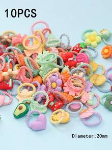 2 件套：1 顶蝴蝶结和星星刺绣渔夫帽 + 10 个随机发圈，全新青年时尚可调节透气旅行必备品，完美的节日礼物 - A - 查看 12