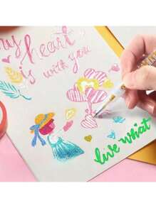 Sanrio 12pcs/18pcs/24pcs/36pcs/48pcs Colorful Glitter Gel Pens, Multicolor Ball Pens Set, Highlights/Marker Pens For Drawing, Journaling, Coloring, Art Supplies, Creative Stationery, Gifts For Kids, Students, Holidays, Pens, Gel Pens, Stationery, Pens, Gel Pens, Glitter Pens, Gel Pens, Colouring Pens, Glitter, Back To School