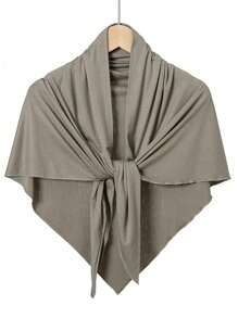 1 pieza Diadema versátil de unicolor para mujer, pañuelo para la cabeza simple, pañuelo musulmán transpirable para protección solar, hiyab de viscosa ligero adecuado para turbante diario