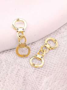 10pcs Handcuff Shaped Zinc Alloy DIY Jewelry Pendant Charm