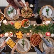 10 Pcs Bohemian Style Round Woven Placemats - 12 Inches Natural Linen, Handcrafted Rattan Design, Suitable For Dining And Home Decor - Perfect For Weddings, Valentine's Day, Christmas And Parties - 黃色 - 查看 6