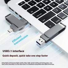 External USB Hard Drive 2TB Hard Drive Portable 2TB USB Slim External Compatible With PC, Laptop - Black-2TB - View 2