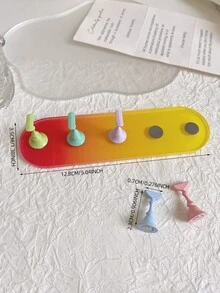 Set de decoración de uñas con base ovalada de resina acrílica en degradado de color, macaron dorado y bolas de cristal de acero multicolor. Herramientas y accesorios de arte de uñas minimalista de moda en estilo retro coreano con láser.