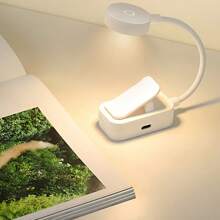 1/2 Unidades Lámpara de iluminación para acuario con pinza, 3 fuentes de luz de color, conmutación entre modos de luz blanca, cálida y neutra, brillo ajustable, cabeza giratoria 360°, flexible y portátil, tamaño pequeño, alimentada por batería (batería no incluida)/versiones recargables, adecuada para plantas de acuario, recipiente de vidrio, pequeño estanque de agua dulce, accesorio de iluminación para acuario, lámpara para pecera, lámpara para libros pequeños