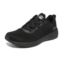 Skechers Zapatillas deportivas casuales versátiles con cordones para uso diario para hombres - Todo negro - Ver 6