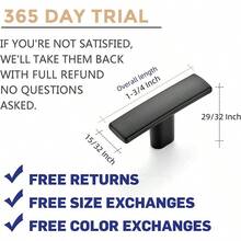 paquete de 15 tiradores curvos de 13.4 pulgadas de color negro mate para gabinetes de cocina, manijas de gabinete de 1.75 de largo - Negro - Ver 3