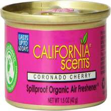 California Scents Spillproof Organic Air Freshener, Coronado Cherry, 1.5 Ounce Canister (Pack Of 4) - White - View 1