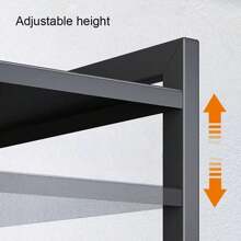 Expandable Kitchen Microwave Stand With 6 Hooks Designed For Efficient Utensil Organization, Adjustable Width Suitable For Most Microwave Ovens, Promoting Orderliness And Convenience In The Kitchen