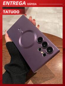 Luxury Matte Magnetic Phone Case Compatible With Samsung A15/A35/A55/S23 Ultra/S23 FE/S24 Ultra - Màu tím - Xem 2